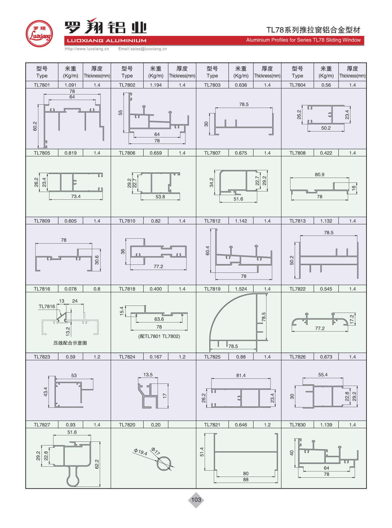 TL78系列推拉窗