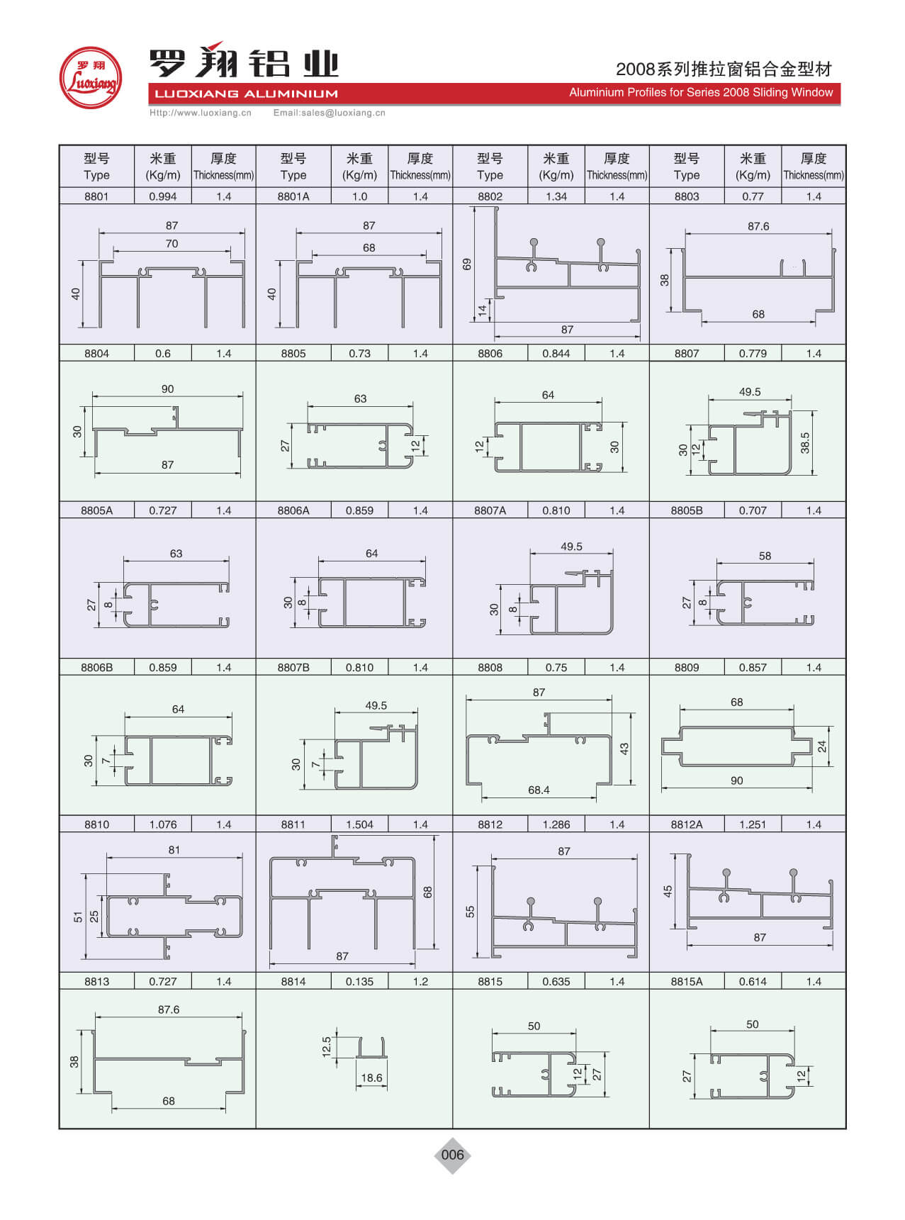 2008系列推拉窗