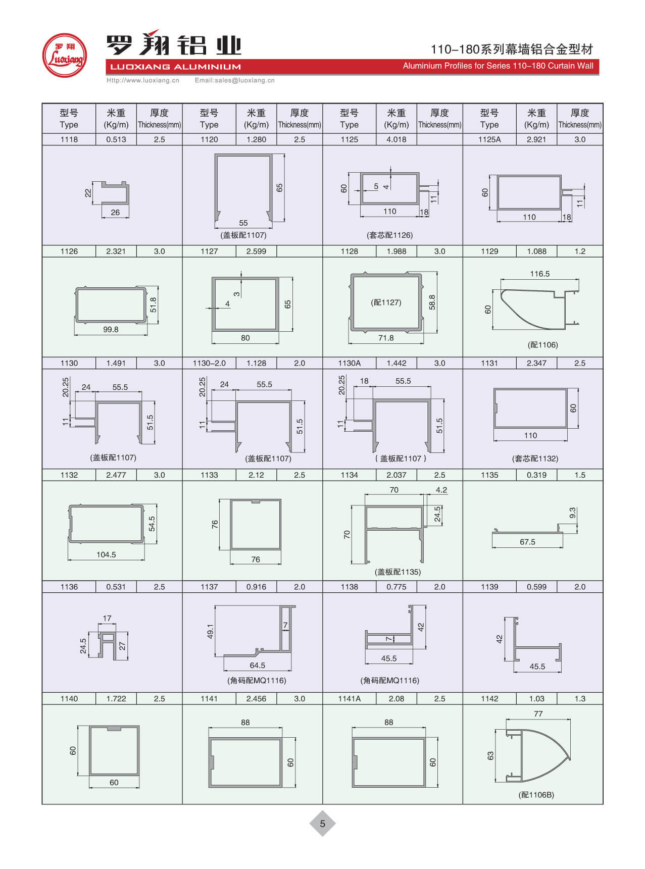 110-180系列常規(guī)幕墻