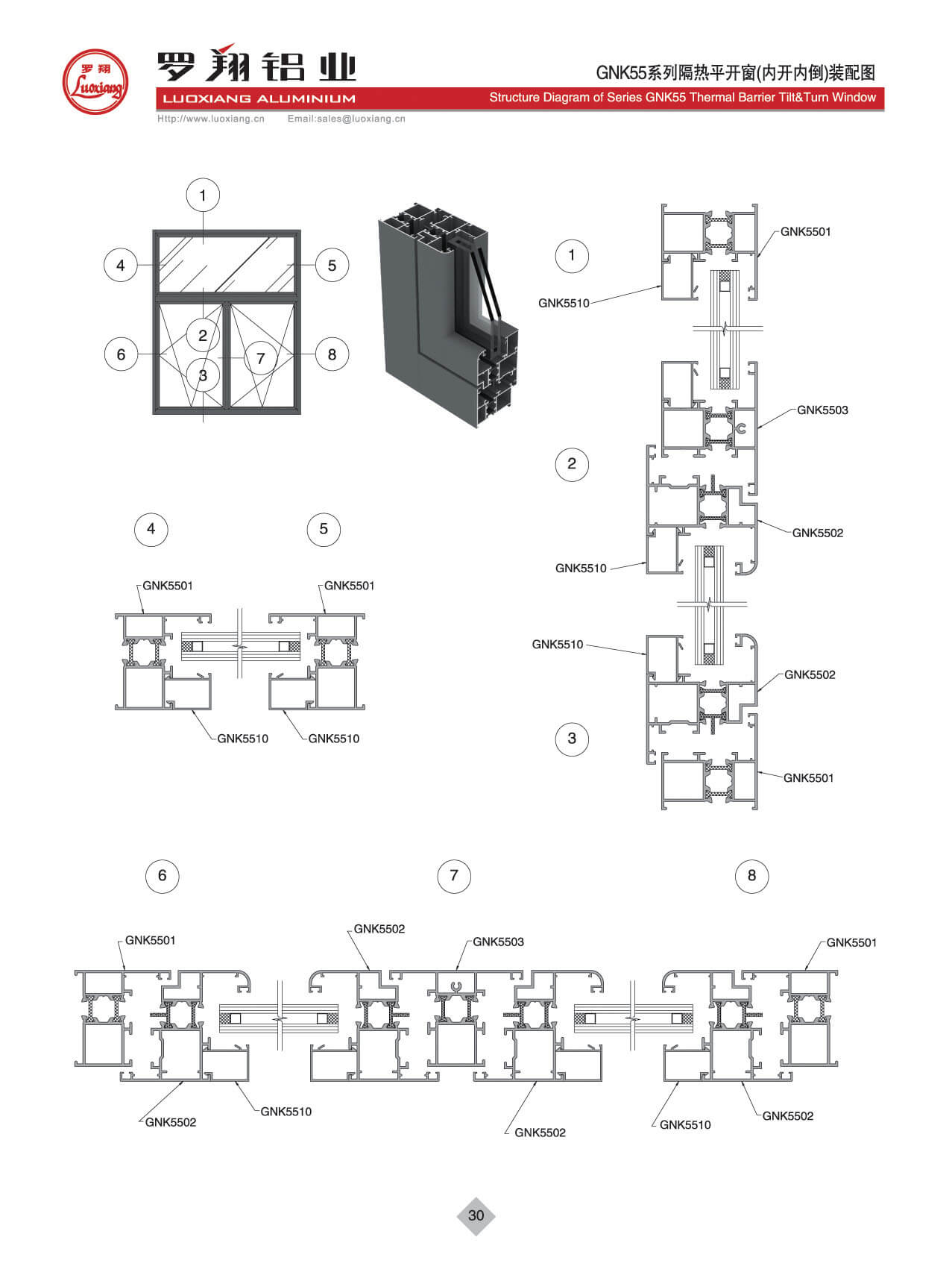 GNK55系列隔熱內(nèi)開(kāi)內(nèi)倒窗